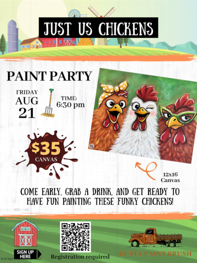 Just Us Chickens - Friday, August 21 @ 6:30pm