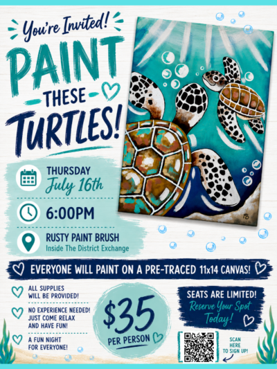 Under the Sea Paint Night - Thursday, July 16th @ 6pm