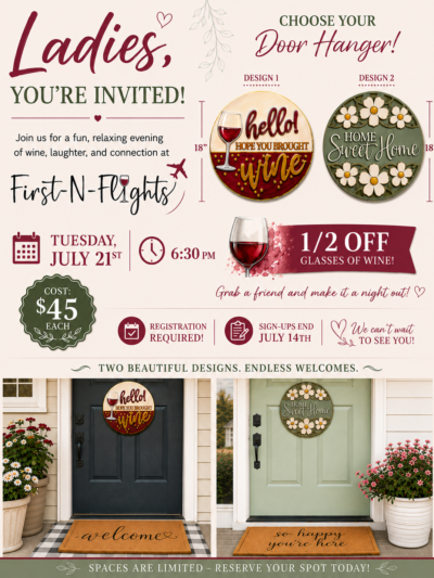 Ladies Night Doorhangers - Tuesday, July 21st @ 6:30pm