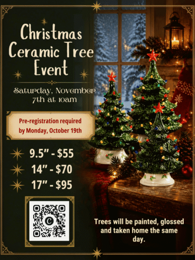 Vintage Ceramic Tree Workshop - NOVEMBER 7th @ 10AM
