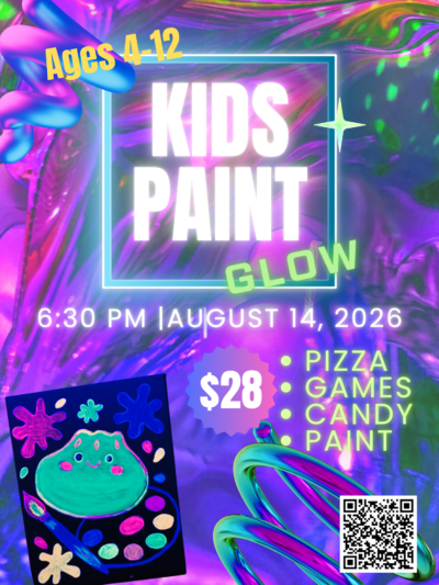 Kids GLOW Paint Night - Dumpling - August 14th @ 6:30pm