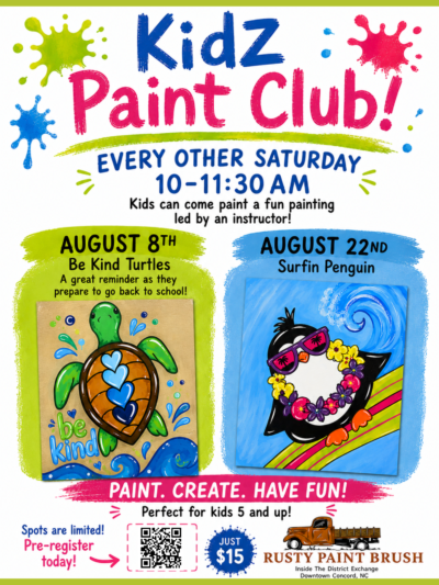 Kidz Paint Club - August 22nd @ 10am